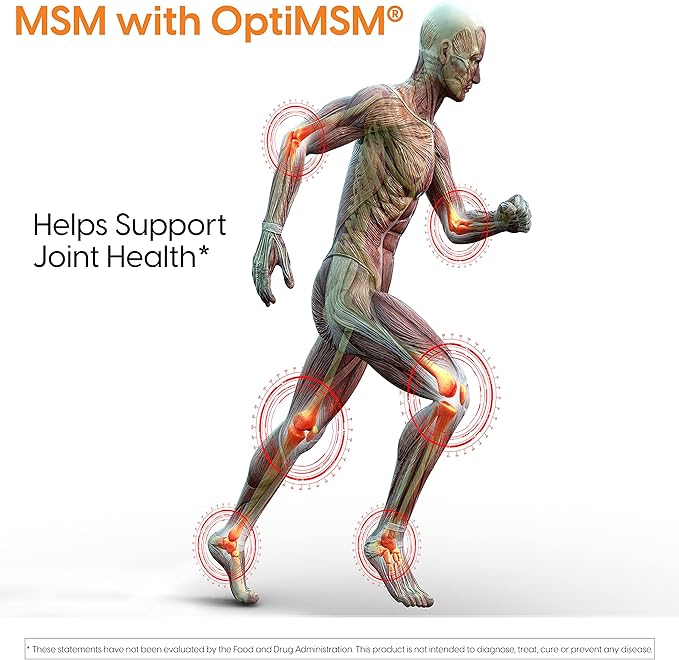 Doctor's Best MSM with OptiMSM, Non-GMO, 1500 mg, 120 Tablets (DRB-00097)