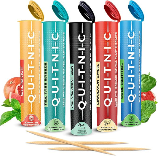 Quit-NIC Infused Flavored Toothpicks to Help 20 Count 5)