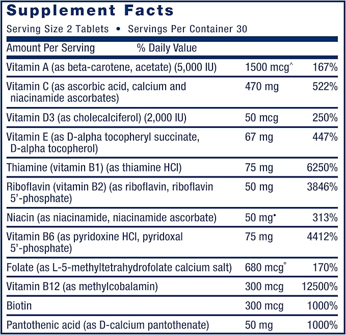 Life Extension Two-Per-Day Multivitamin – Daily 60 Tablets