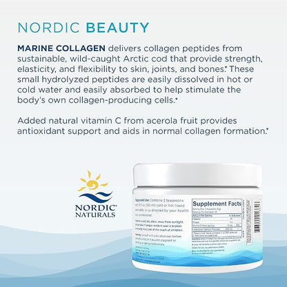 Nordic Naturals Nordic Beauty Marine Collagen 5.29 Ounces 30 Servings