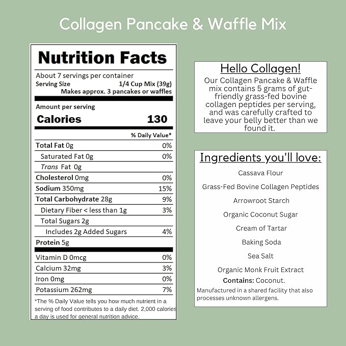 Belly Collagen Pancake, Waffle, Cookie &