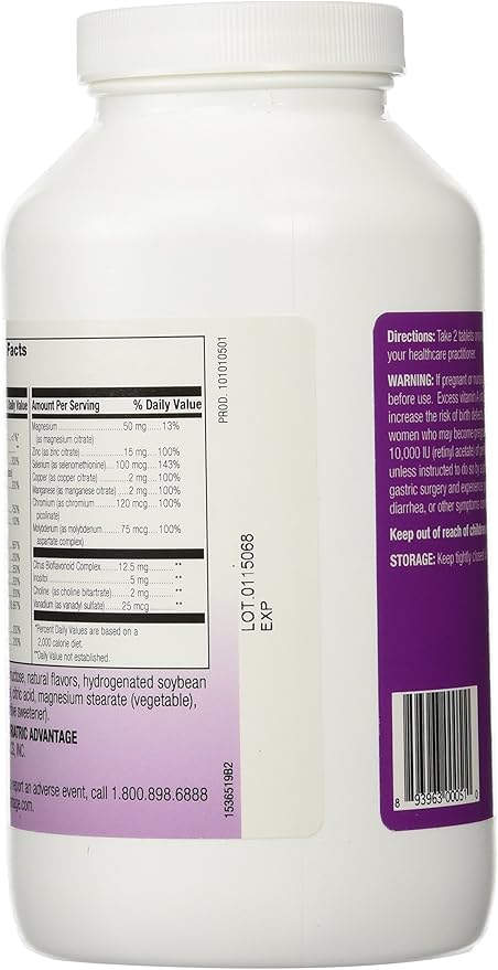 Bariatric Advantage Essential Multivitamin without Iron 200 DV 180 Tablets