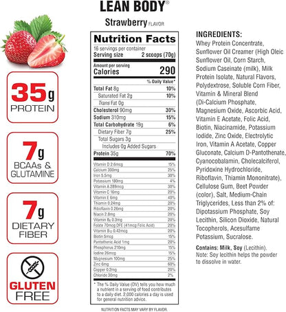 Labrada Nutrition Lean Body Hi-Protein Shake, 2.47-Pound Tub