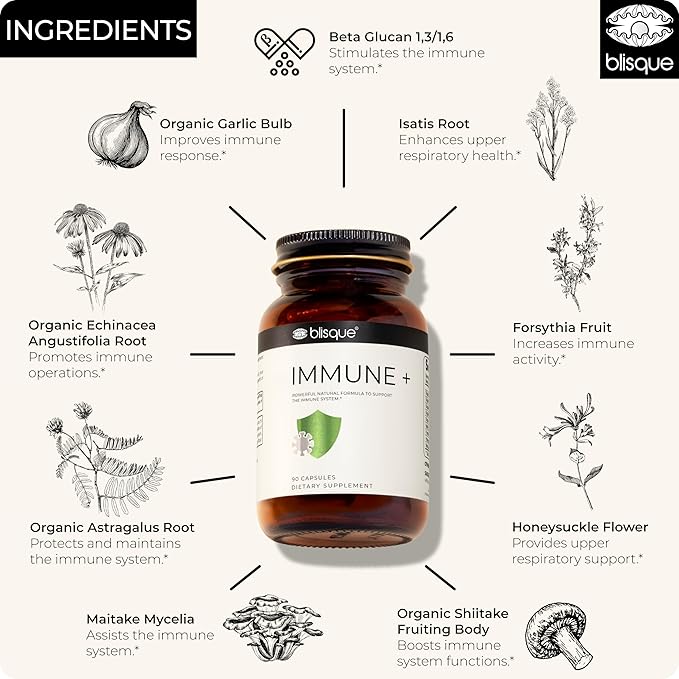 Blisque – Natural Immune Support Supplement 90 Capsules