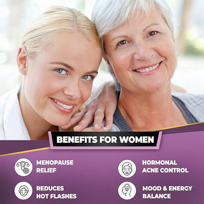 DIM Supplement with Broccoli Extract and BioPerine - Natural Hormone Balance Support for Women and Men - Estrogen Balance - Menopause, Acne - 60 Vegetarian Capsules with Calcium D-Glucarate