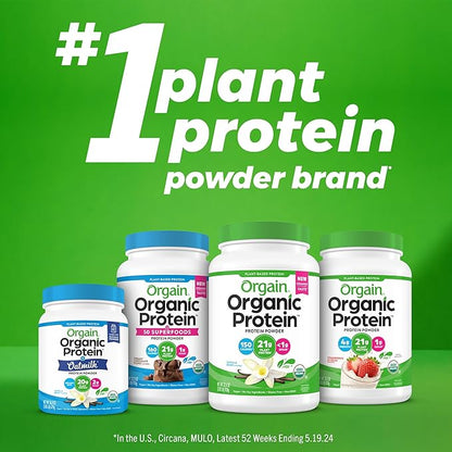 Orgain Organic Simple Vegan Protein Powder, Peanut Butter - 20g Plant Based Protein, With less Ingredients, No Artificial Sweeteners, Gluten Free, No Lactose Ingredients, 1.25 lb (Packaging May Vary)