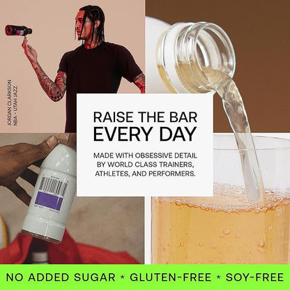 Barcode Premium Sports Hydration Drink - No Added Sugar - Adaptogen Drink with Electrolytes, Black Cherry, 12 Pack - Plant-Based Beverage - 12 Vitamins & Minerals - Ashwagandha & Magnesium