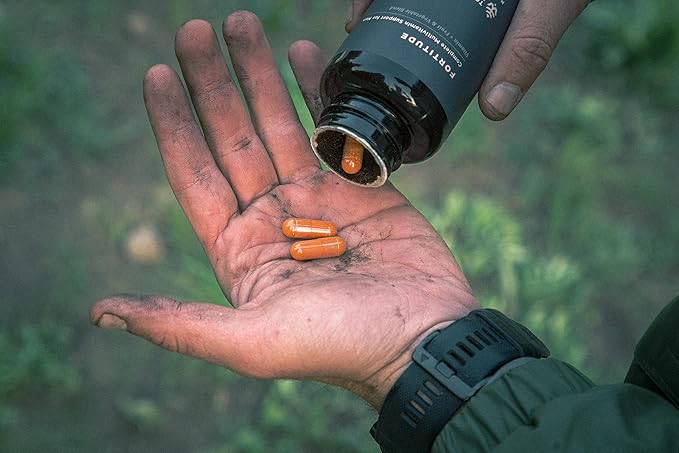 Fortitude Complete Multivitamin Support for Men 20 Organic 24 Essential (1 Bottle, 30 Capsules)