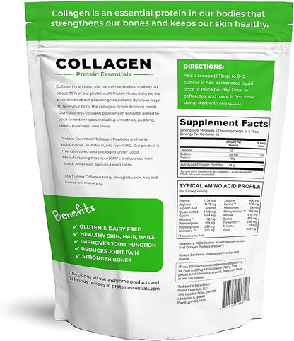 Collagen Peptides Powder, Grass-Fed, Paleo & 32oz