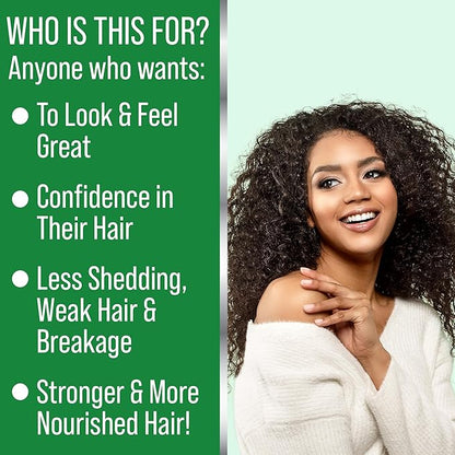 Biotin + Peppermint Oil + Rice Water Spray For Hair Growth. Vegan, Leave In Conditioner Serum Spray For Women, Men. Thickening, Moisturizing, Strengthening Scalp Treatment For Dry, Frizzy, Weak Hair