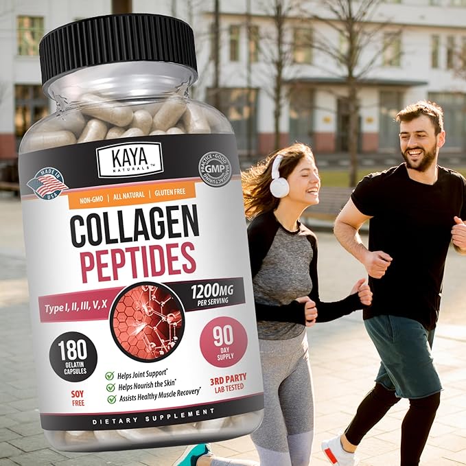 Kaya Naturals Collagen Complex, 180 Count (180 Capsules)