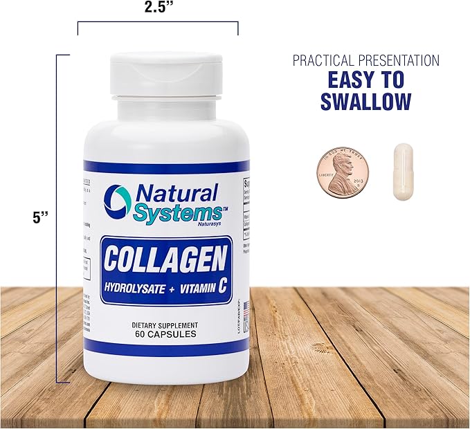 Collagen Plus Vitamin C by Natural 60 Capsules