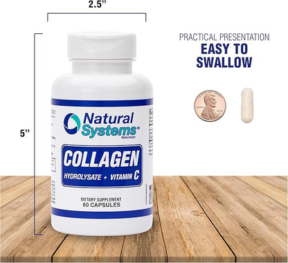 Collagen Plus Vitamin C by Natural 60 Capsules