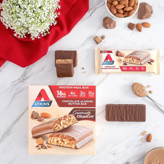Atkins Chocolate Almond Butter Protein Meal 5 Count 2)