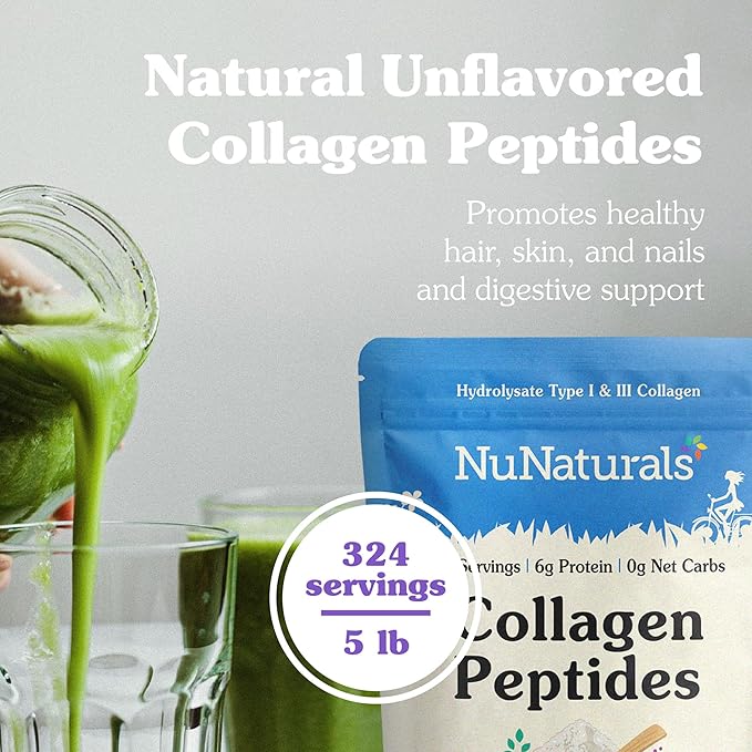 Nunaturals Collagen Peptides Powder (Type I, 5 lbs
