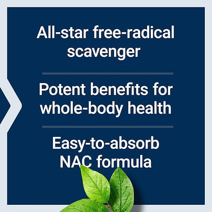 Life Extension N-Acetyl-L-Cysteine (NAC), Immune, Respiratory, 600 mg, 60 Capsules