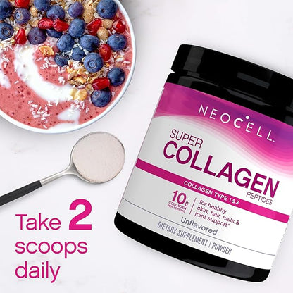NeoCell Super Collagen Peptides, 10g Collagen 7 oz., 1 Canister