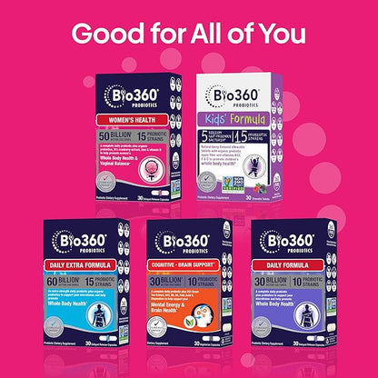 Women's Probiotic Supplement, Digestive, Immune, Vaginal 15 Diverse 50 Billion 37X Cranberry D3, 30CT 30CT (2 (2 Pack)