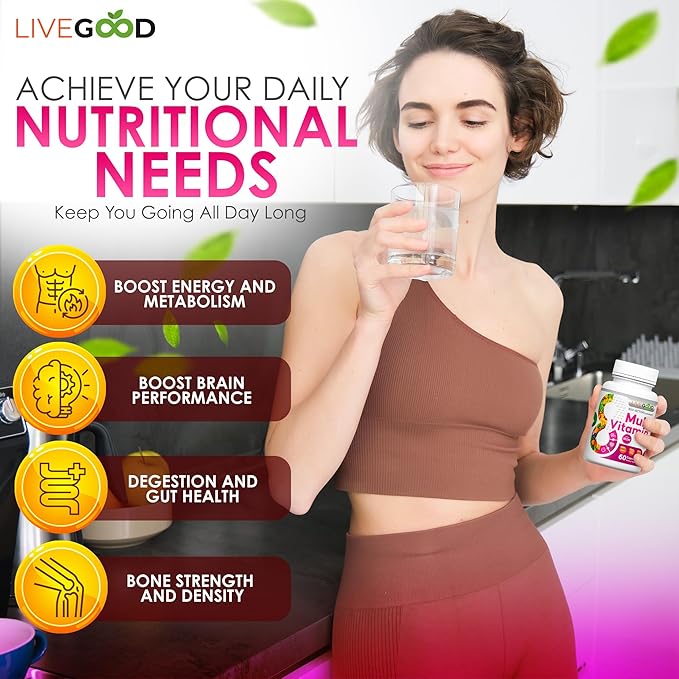 LIVEGOOD™ Women's Bio-Active Complete Multivitamin B12, C, 60 Capsules