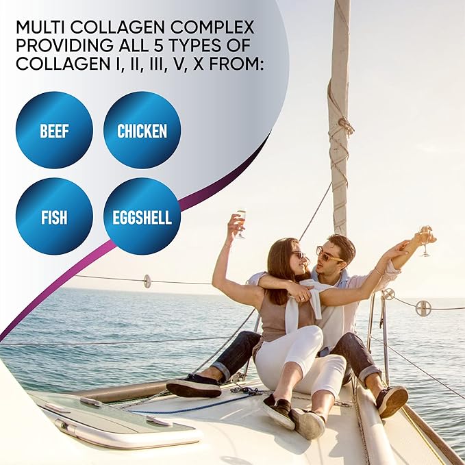 Collagen Powder, Hydrolyzed Type 1 & 3 Peptides, 30 Servings