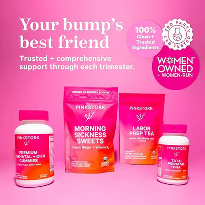 Pink Stork Premium Prenatal Gummy Vitamins 60 Vegan