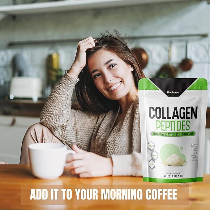 Collagen Peptides Powder (Type I, III) 16 Oz