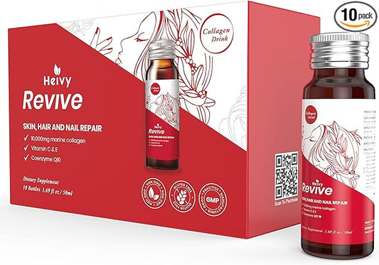 Liquid Collagen for Women, Collagen Drink 10,000mg Marine 1.69 Fl 10)