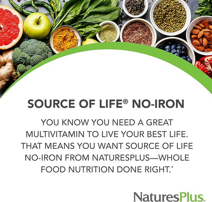 Natures Plus Source of Life NO-Iron TAB 180