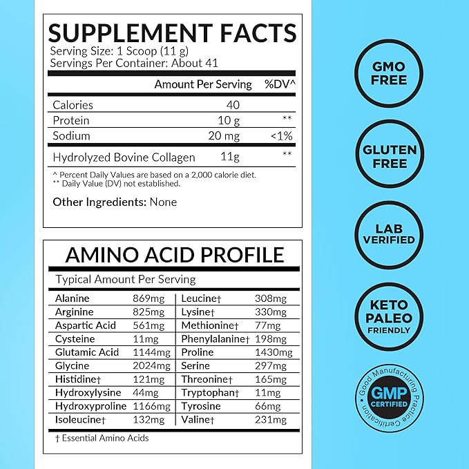 Multi Collagen Peptides Powder 1 & 3 Multi 41 Servings
