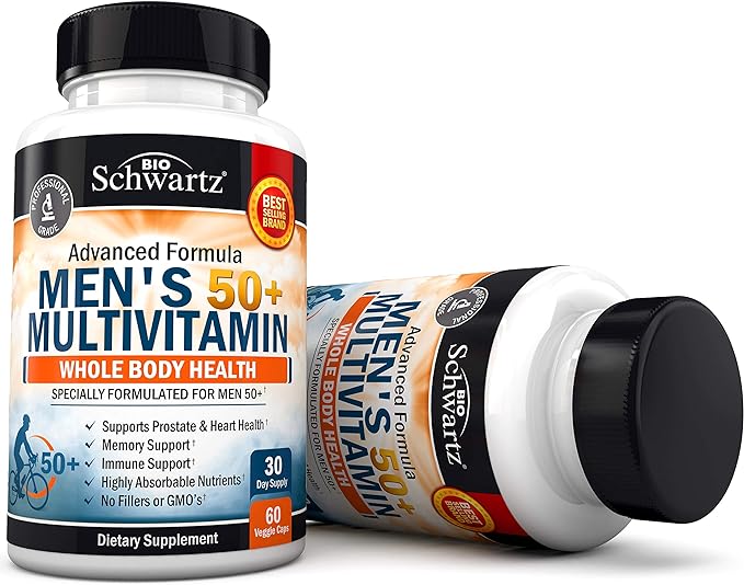 Once Daily Multivitamin for Men 50 D3, E 60 Count