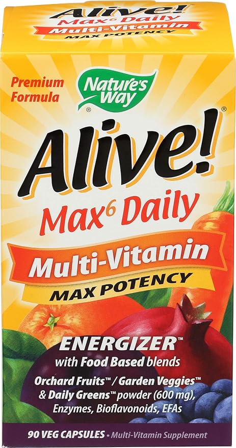 Nature's Way Alive! Max 6 Daily 90 Veg