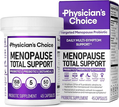 Physician's CHOICE Menopause Probiotic Supplement for Women 45ct