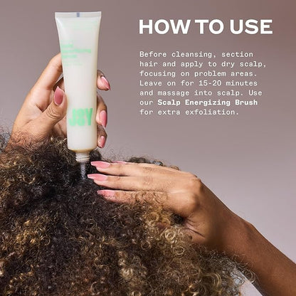 JooY Scalp Resurfacing Serum, Pre-Cleanse Exfoliating Treatment with Fermented Superfoods, Removes Buildup, Reduces Oil & Promotes a Healthy Scalp, Ginger Root, Papaya, & Tea Tree – 2 fl oz