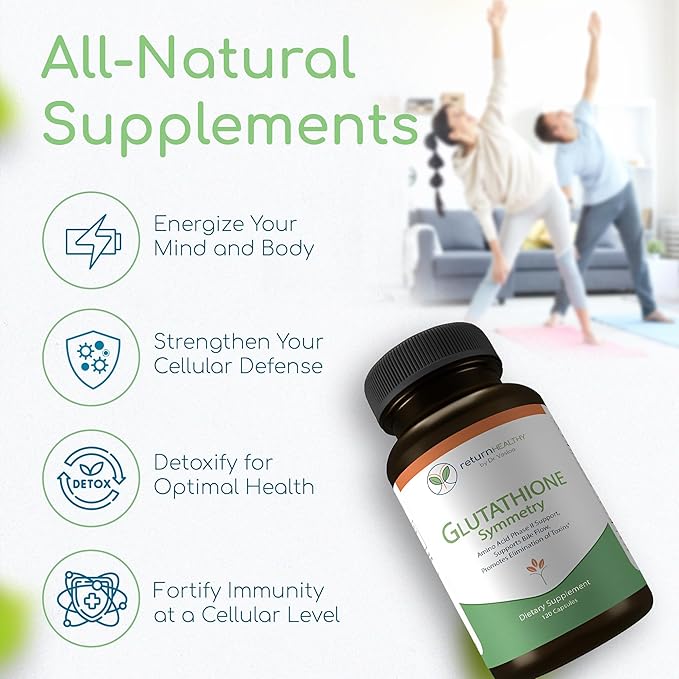 Glutathione Symmetry | S-Acetyl Glutathione Supplement 120 caps