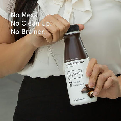 Soylent Chocolate Meal Replacement Shake, Contains 16g Complete 11oz, 24 24 Pack