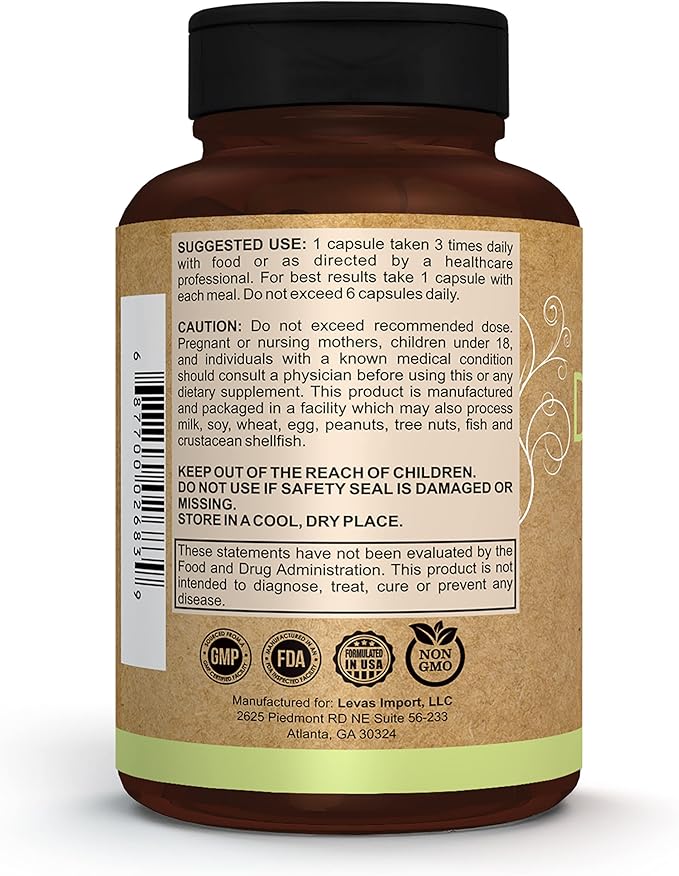 Pomona Wellness Digestive Enzyme Probiotic Supplement, 325mg, Supports 100 Count