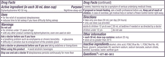 ZzzQuil, Sleep Aid, Nighttime Sleep Aid 50 mg 12 FL 2)