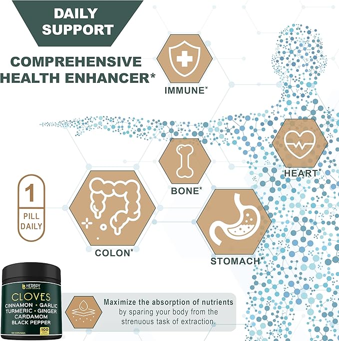 7in1 Clove Supplement Rich in Vitamins 100 Caps
