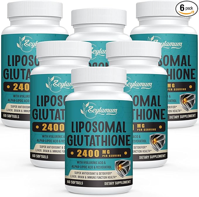 2400 MG Liposomal Glutathione Softgels, Max 360 Softgels