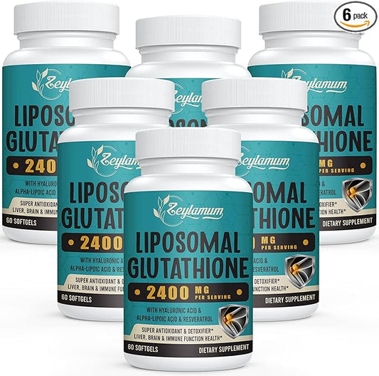 2400 MG Liposomal Glutathione Softgels, Max 360 Softgels