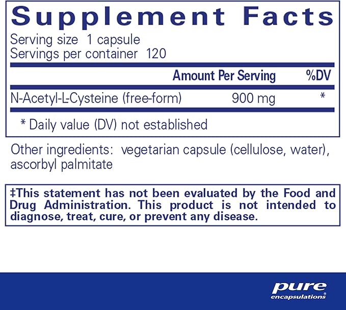 Pure Encapsulations NAC 900 mg 120 Capsules