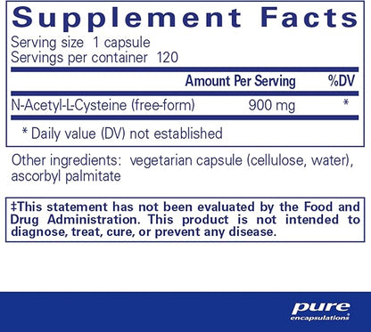 Pure Encapsulations NAC 900 mg 120 Capsules