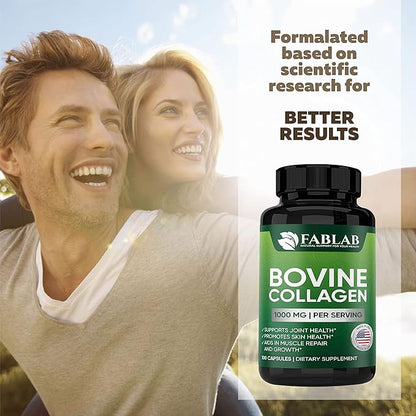 FabLab Bovine Collagen Type I Supplement 100 Capsules