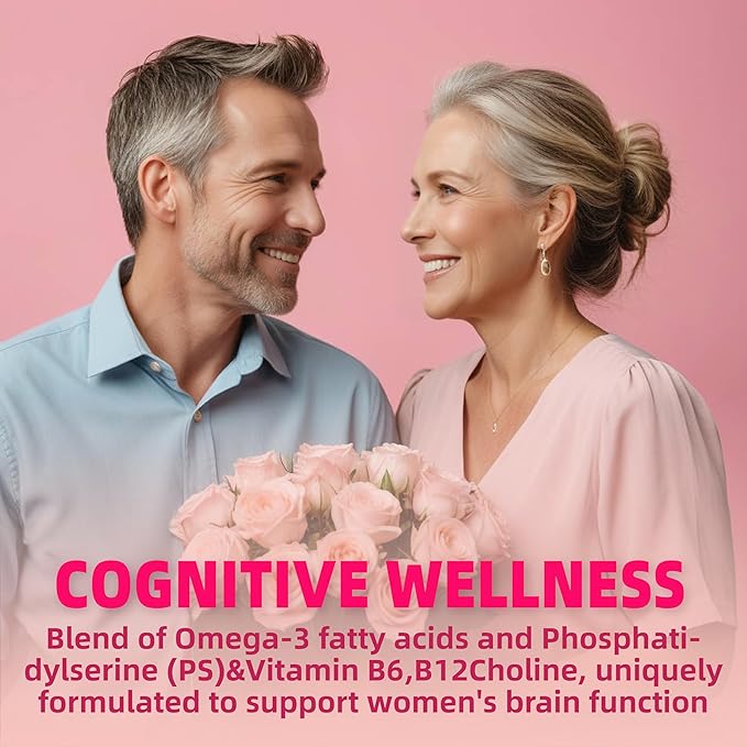 Multivitamin for Women Gummies for 40+ Omega-3,Niacinamide,B-Complex,Lutein,Iron,Choline, Phosphatidylserine,Vitamin D3 for Free,120 Count