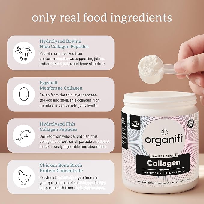 Organifi Unflavored Collagen Powder 40 Servings