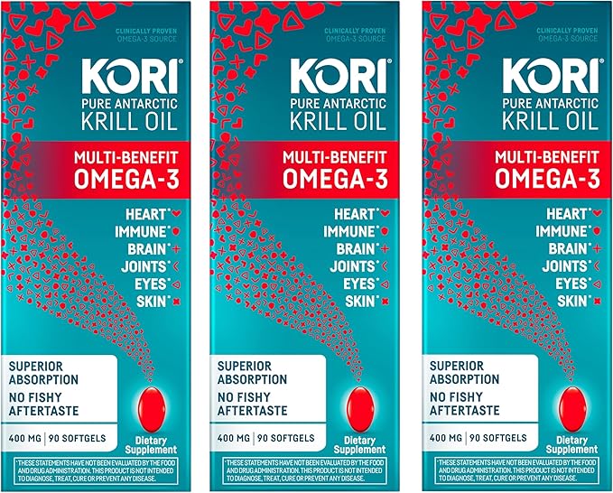 Kori Krill Oil Omega-3 400mg, 270 Omega-3 Supplement