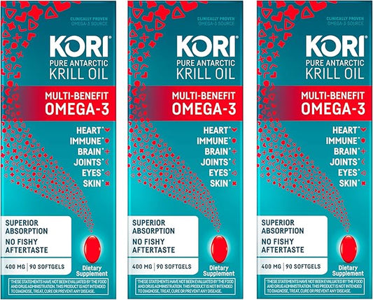Kori Krill Oil Omega-3 400mg, 270 Omega-3 Supplement
