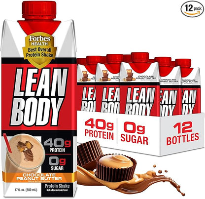 Lean Body Ready-to-Drink Protein Shake, 40g 0 Sugar, 22 Vitamins 12) LABRADA