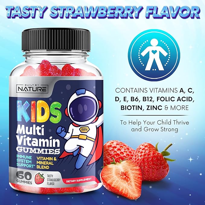 Kids Multivitamin Gummies B6, B12, B12, and 60 Gummies