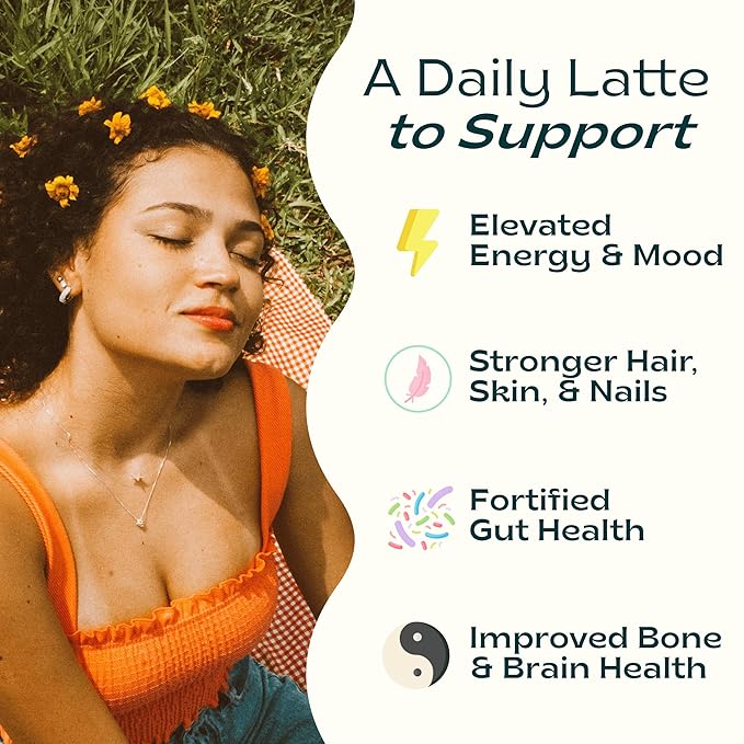 JIBBY Mushroom Matcha Super Latte - Ceremonial Grade Green Tea Organic Matcha Powder, Collagen, MCT Oil, Superfood Mushrooms, Matcha Latte Collagen Powder, Matcha Powder (Unsweetened, 30 Servings)
